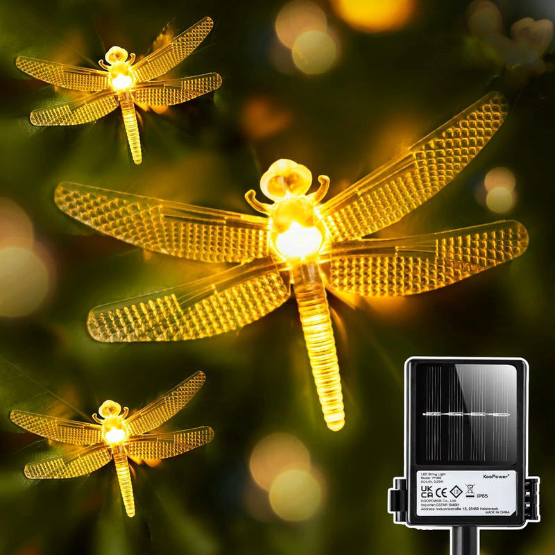 🌞 Solar Bee String Lights 33ft / 10M, 50 LEDs