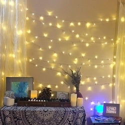 KooPower Battery-powered 5m/16.4ft 50-LED Fairy Lights with Remote and Timer